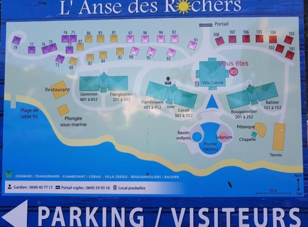 L'Oiseau Du Paradis Vue Mer Studio A Saint Francois A 100 M De La Plage 外观 照片